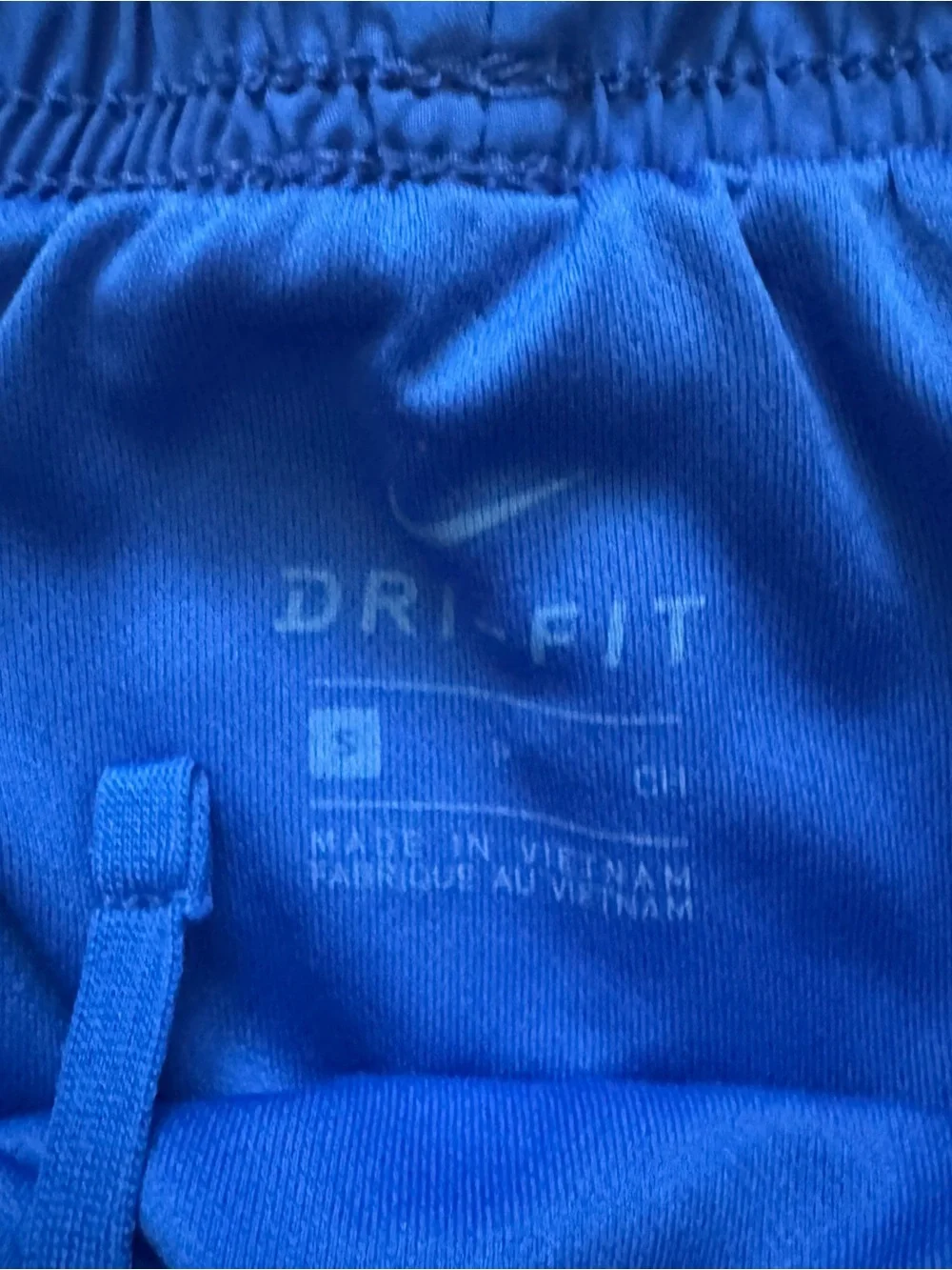 Nike Blue and White Athletic Running Shorts